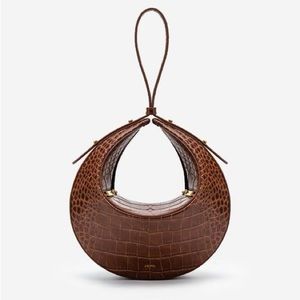 JW PEI Croc Rantan Bag in Brown